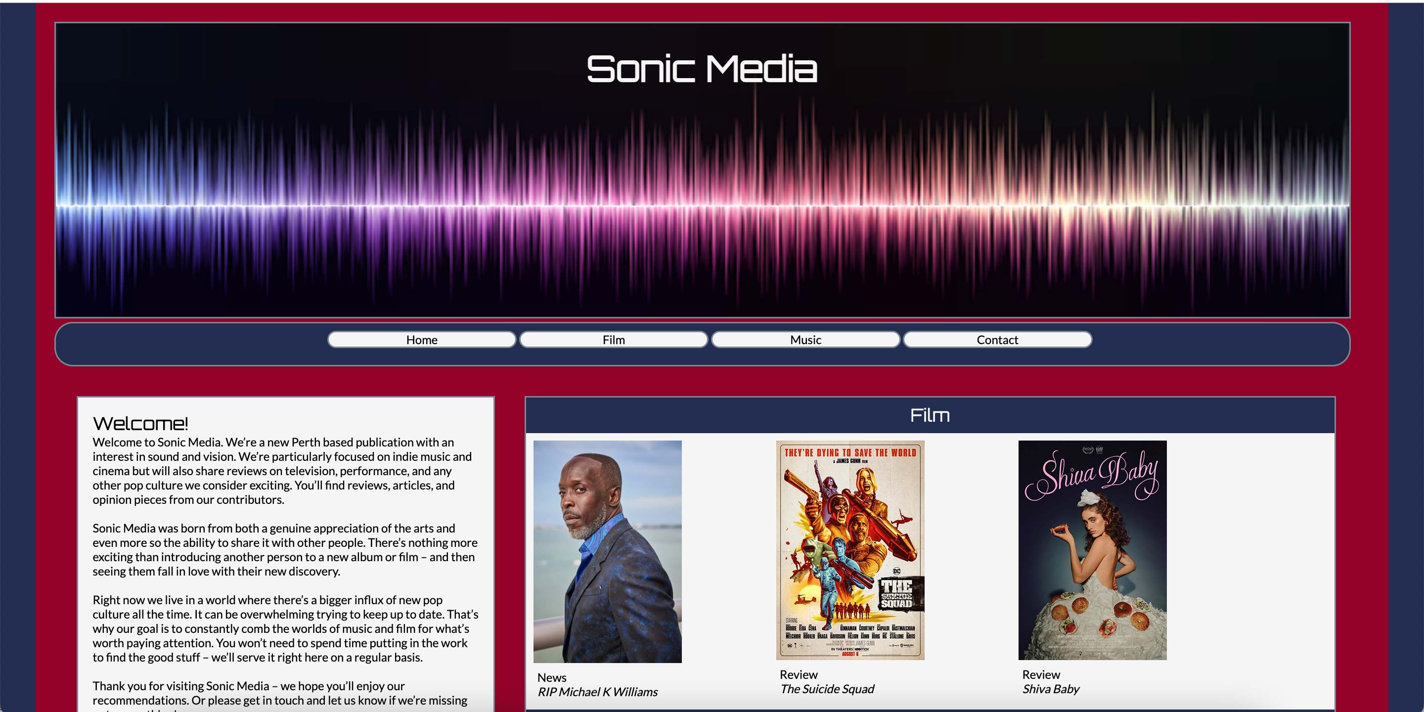 Sonic Media Website